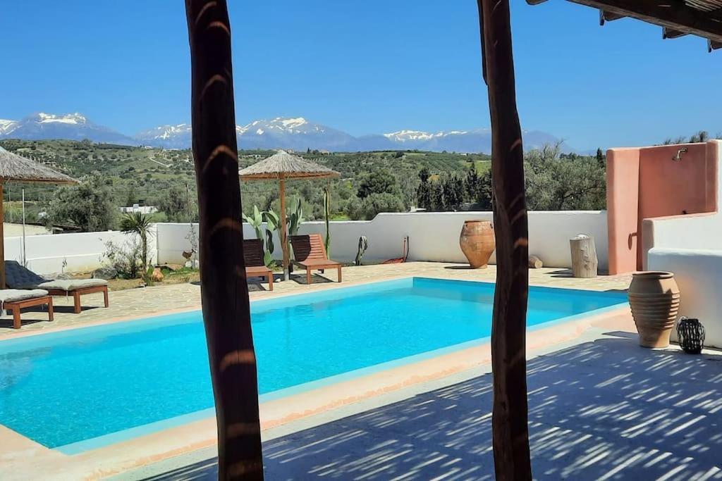 Villa Louloudia Stylish Luxury Villa With Private Pool Pitsidia Ngoại thất bức ảnh